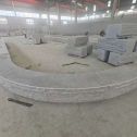 三亚 芝麻白异形坐凳，自然面光面弧形加工