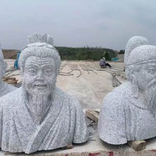 三亚 白麻花岗岩石材人物立体雕刻