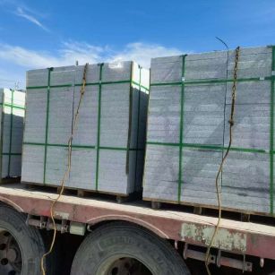 三亚 芝麻白花岗岩地铺石装车日常