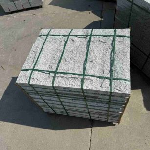 三亚 白麻花岗岩石材自然面蘑菇石成品