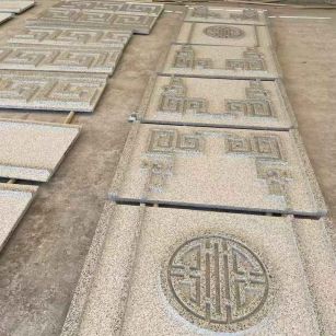 三亚 白麻花岗岩外墙立面雕刻板