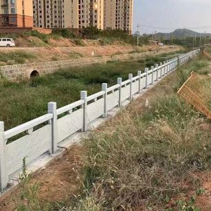 三亚 白麻河道栏杆效果展示图