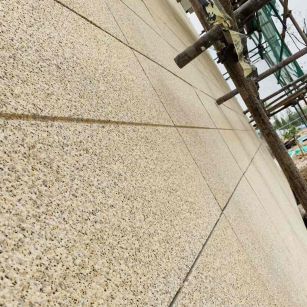 三亚 黄金麻花岗岩荔枝面外墙干挂石材效果示例