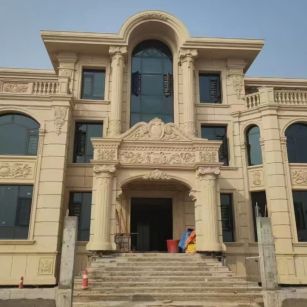 三亚 黄金麻花岗岩别墅外墙干挂