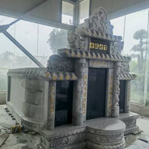 三亚 芝麻白墓碑效果展示图