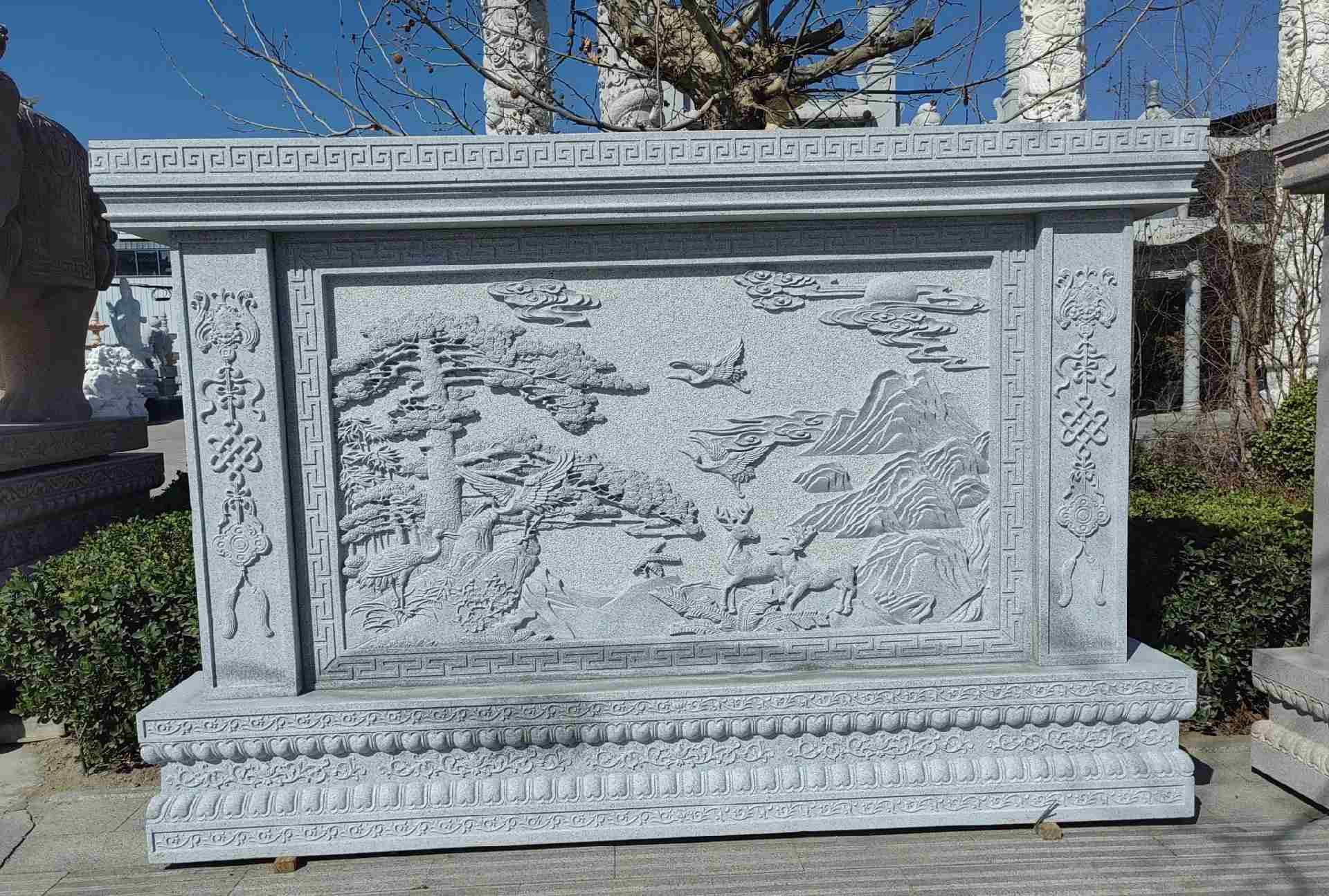 三亚 芝麻白大型照壁，屏风，影壁