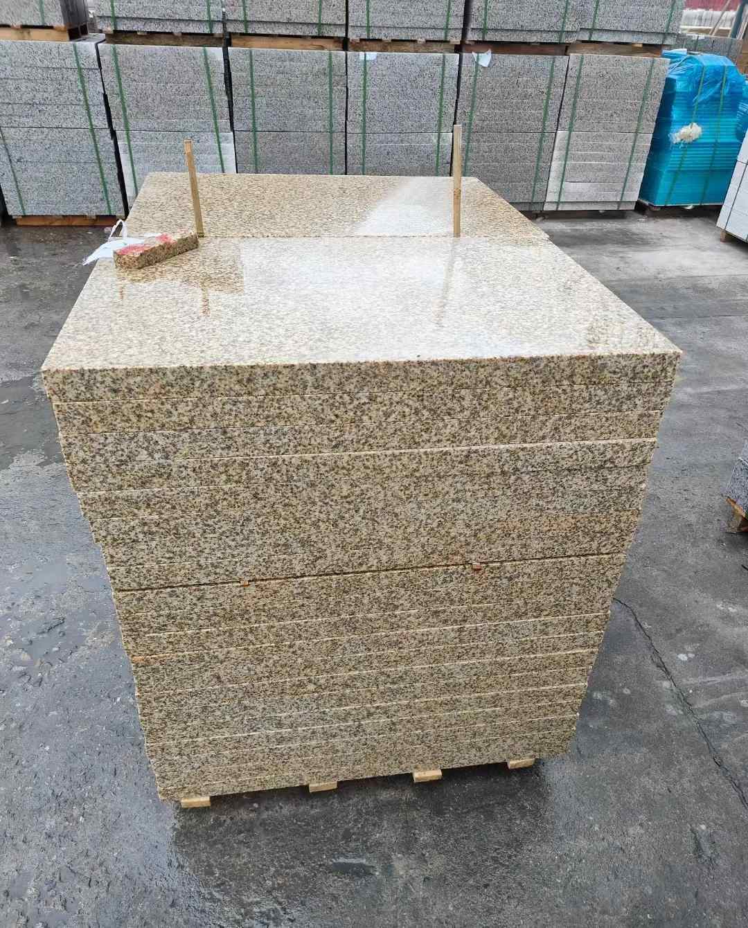 三亚 湖北黄金麻花岗岩石材荔枝面外墙石材