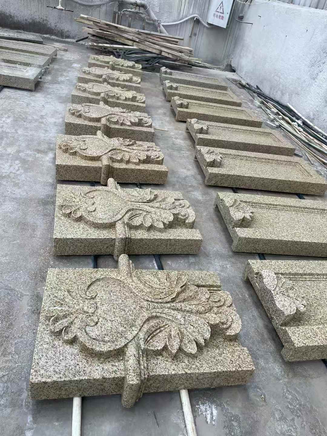 三亚 黄金麻花岗岩别墅外墙雕刻板