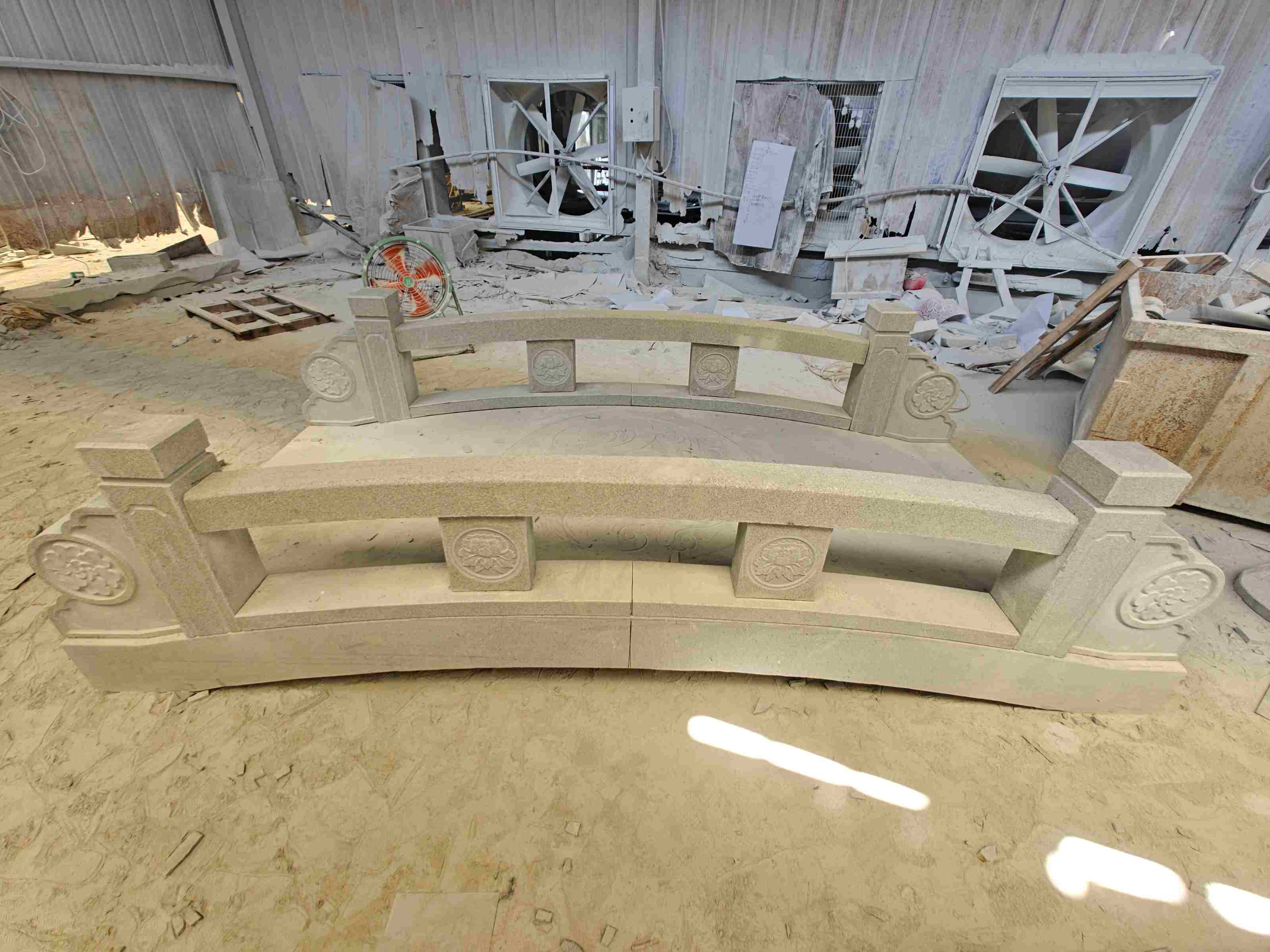 三亚 芝麻灰花岗岩异形加工-拱桥，石桥