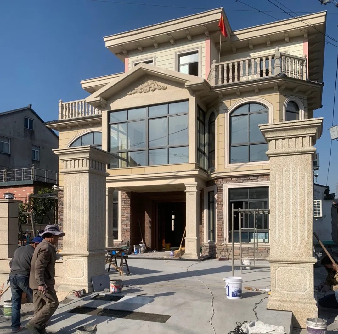 三亚 黄金麻花岗岩荔枝面别墅外墙干挂私家专属